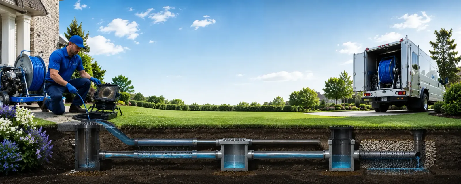 Outdoor drain cleaning information for Batchtown, IL